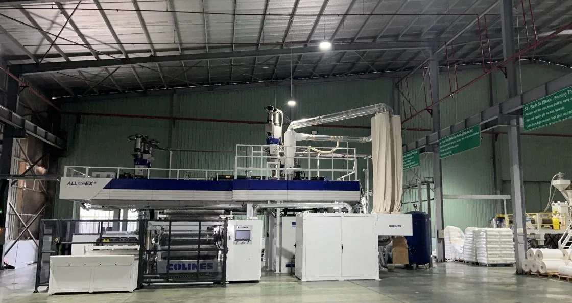 Cast film extrusion line