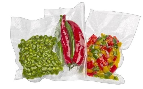 Vacuum bags — vegetable packaging illustration