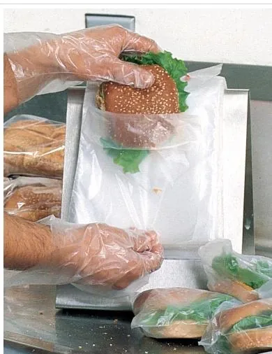 Food bags in sandwich preparation